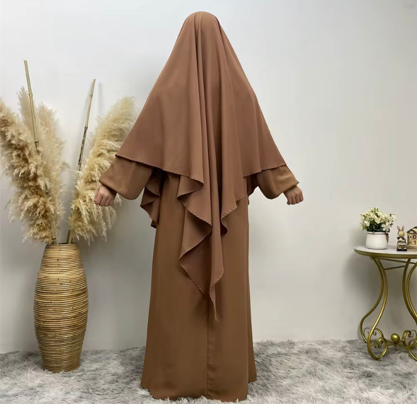 NIDA SINGLE LAYER KHIMAR