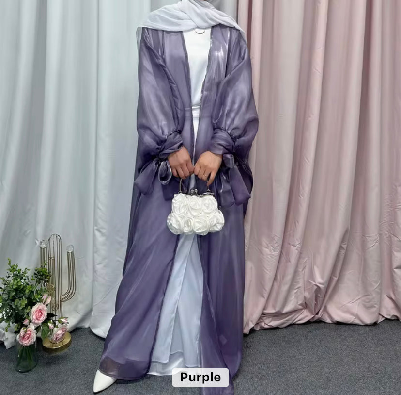 ORGANZA OPEN ABAYA