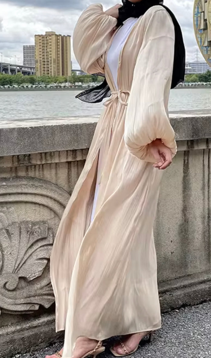 ORGANZA OPEN ABAYA
