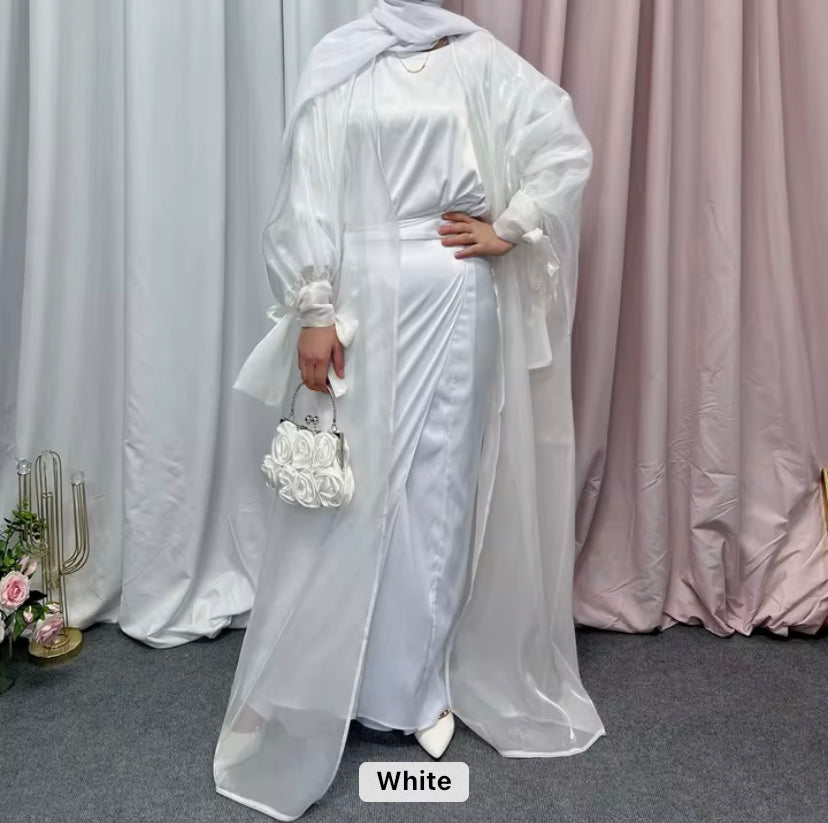 ORGANZA OPEN ABAYA