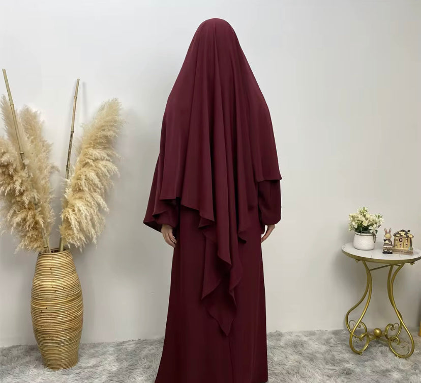 NIDA SINGLE LAYER KHIMAR