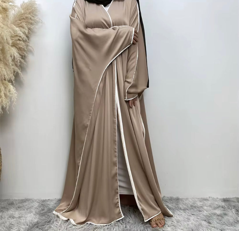 Batwing open abaya