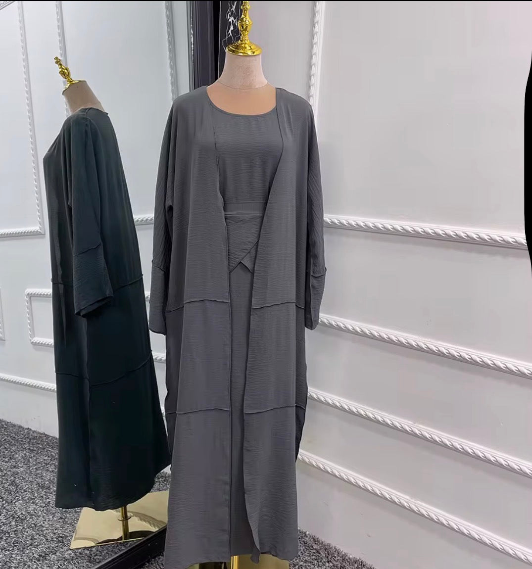 Three piece abaya set