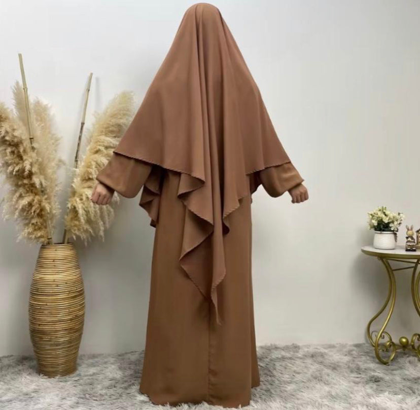 NIDA SINGLE LAYER KHIMAR