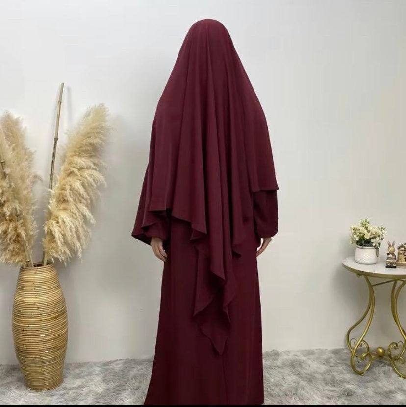 NIDA SINGLE LAYER KHIMAR