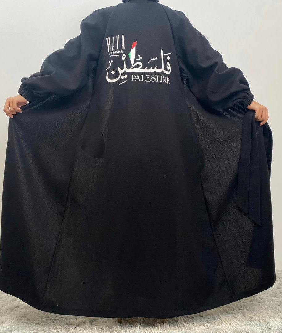 FALISTEEN ABAYA COAT BLACK