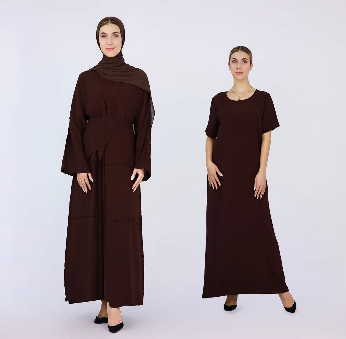Three piece abaya set