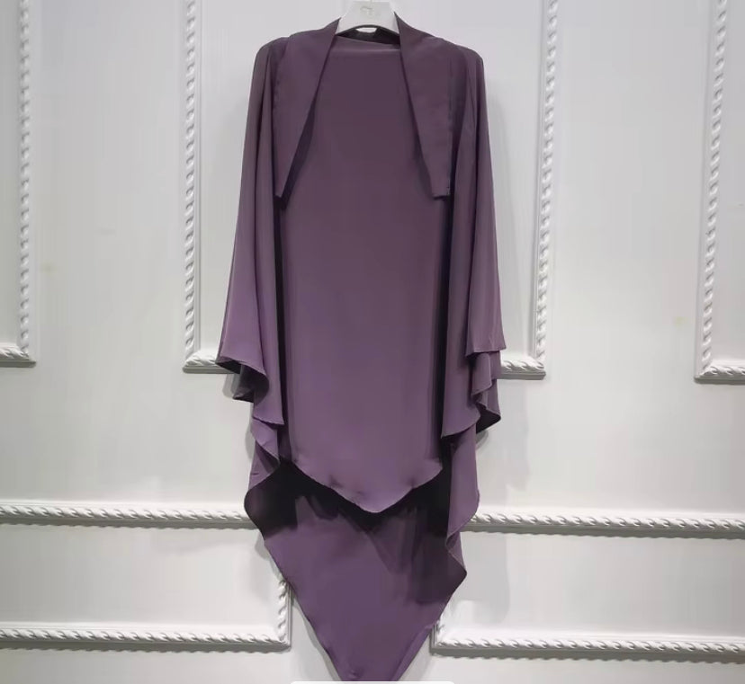 NIDA SINGLE LAYER KHIMAR