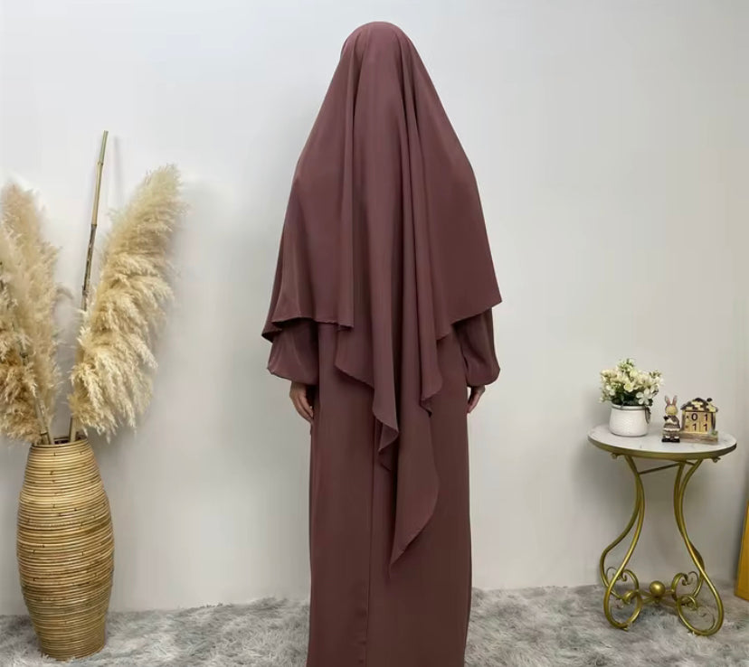 NIDA SINGLE LAYER KHIMAR