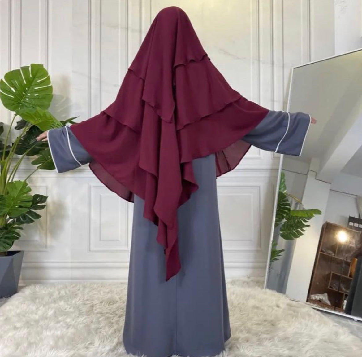 THREE LAYERED KHIMARS