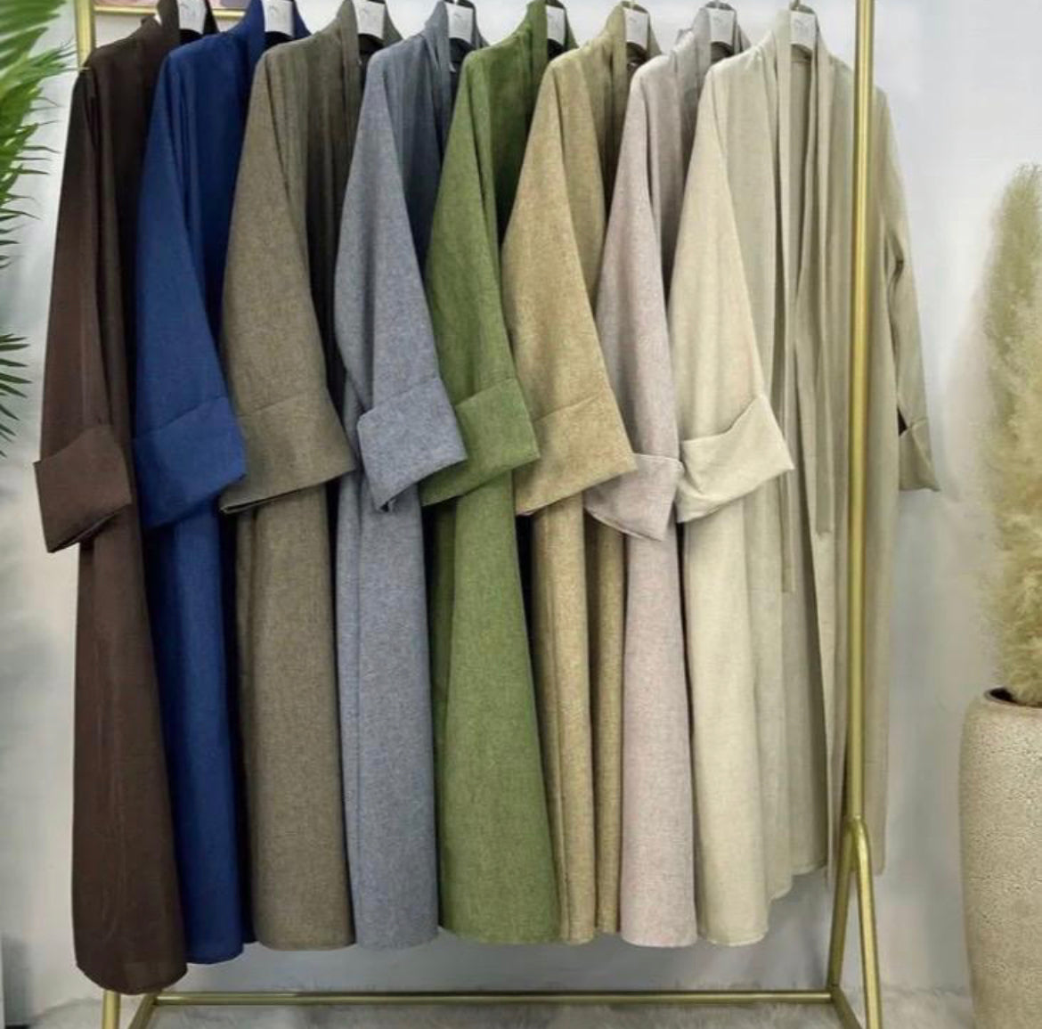 LINEN OPEN ABAYAS