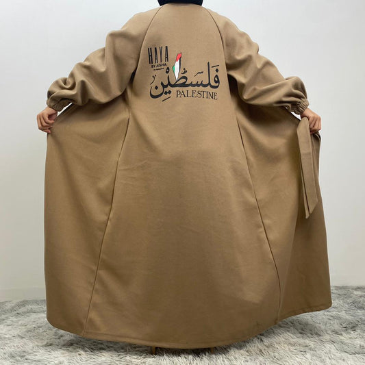 FALISTEEN ABAYA COAT GOLD