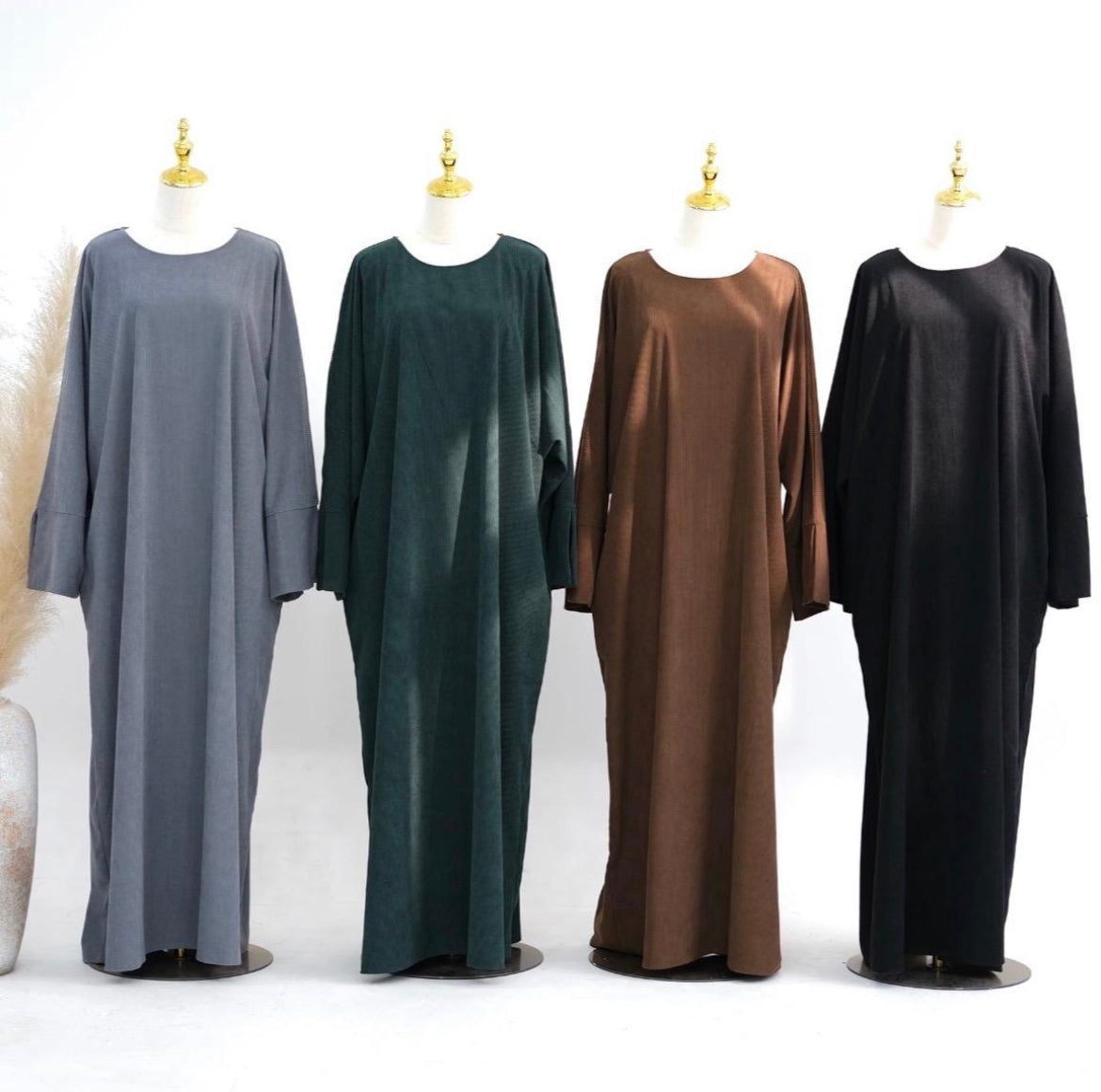 RIBBED CORDUROY ABAYA