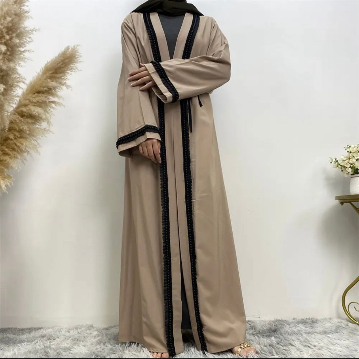 Pearl Open Abaya size 56