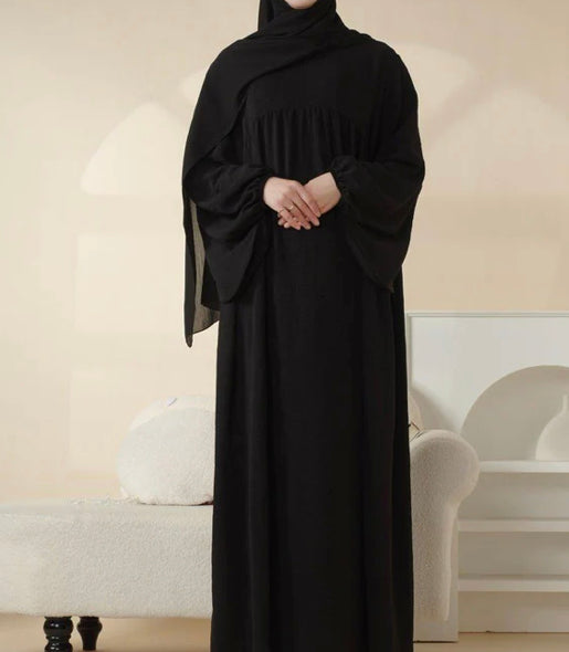 PLUS SIZE CREPE ABAYA