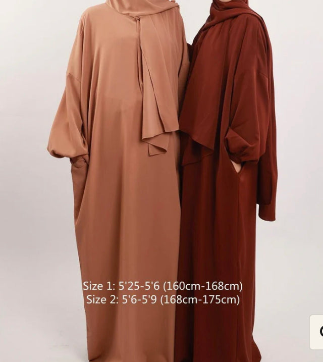 PRAYER ABAYA HIJAB ATTACHED