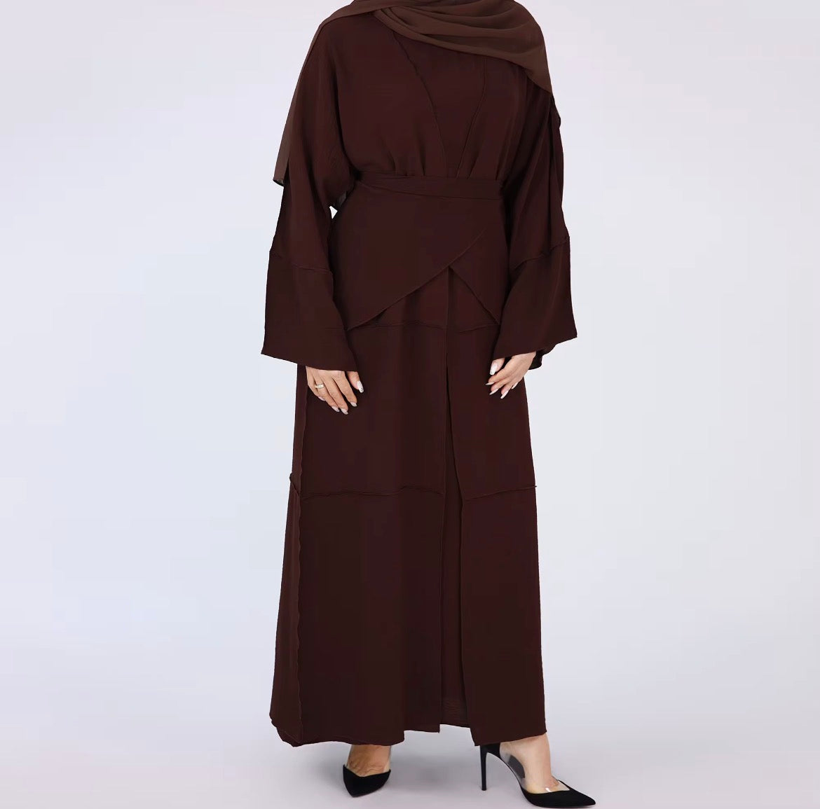 Three piece abaya set