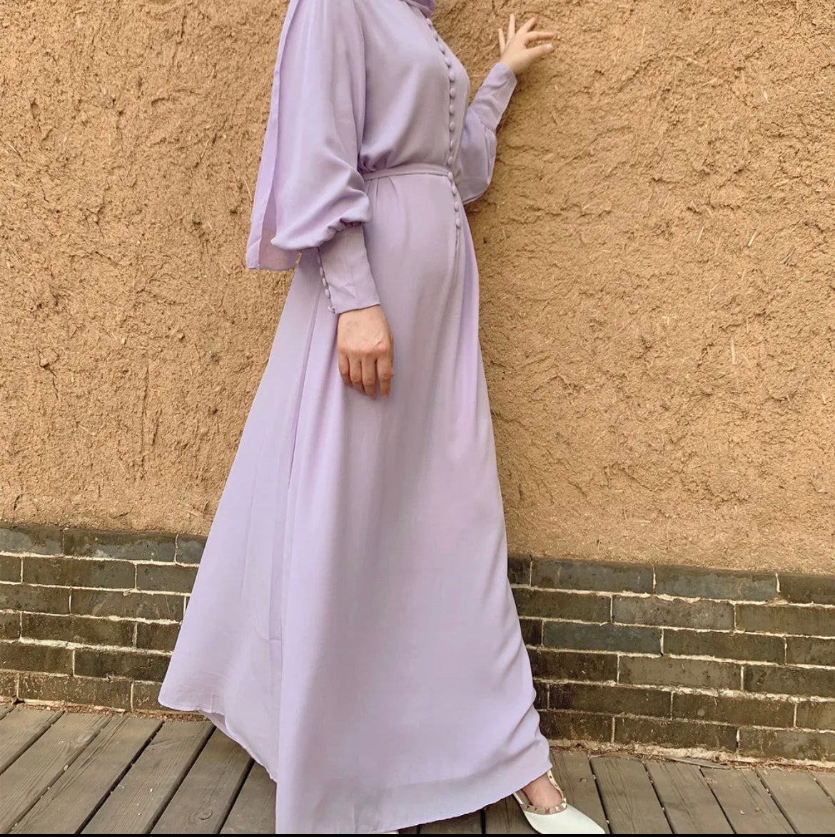 CHIFFON DRESSES DOUBLE LAYERED