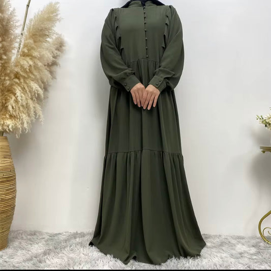 Green maxi dress