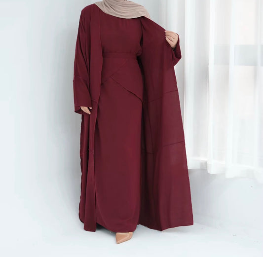 Three piece abaya set