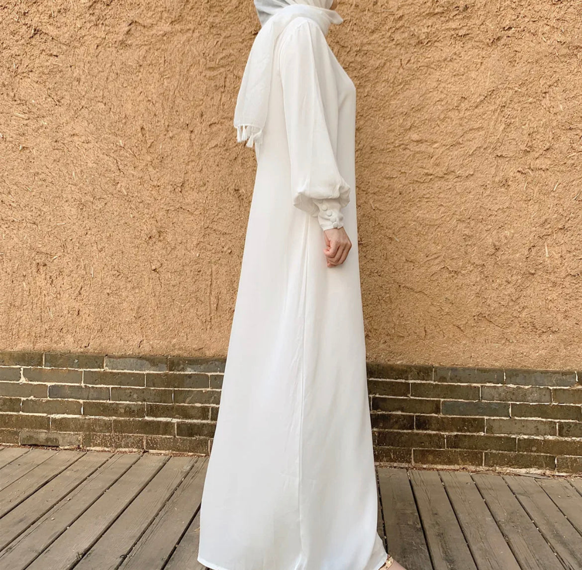 CHIFFON DRESSES DOUBLE LAYERED