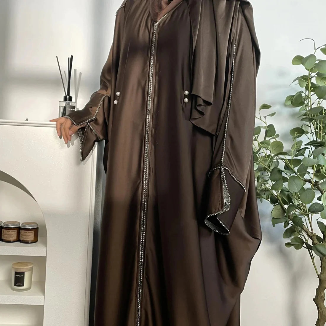 Embellished Batwing Abaya